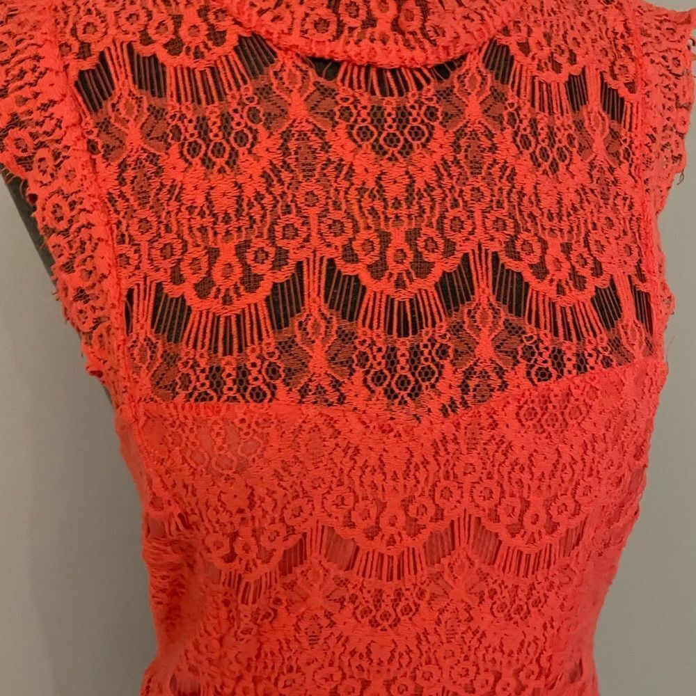 Free People Backless Lace Dress Size Medium - Picture 9 of 10